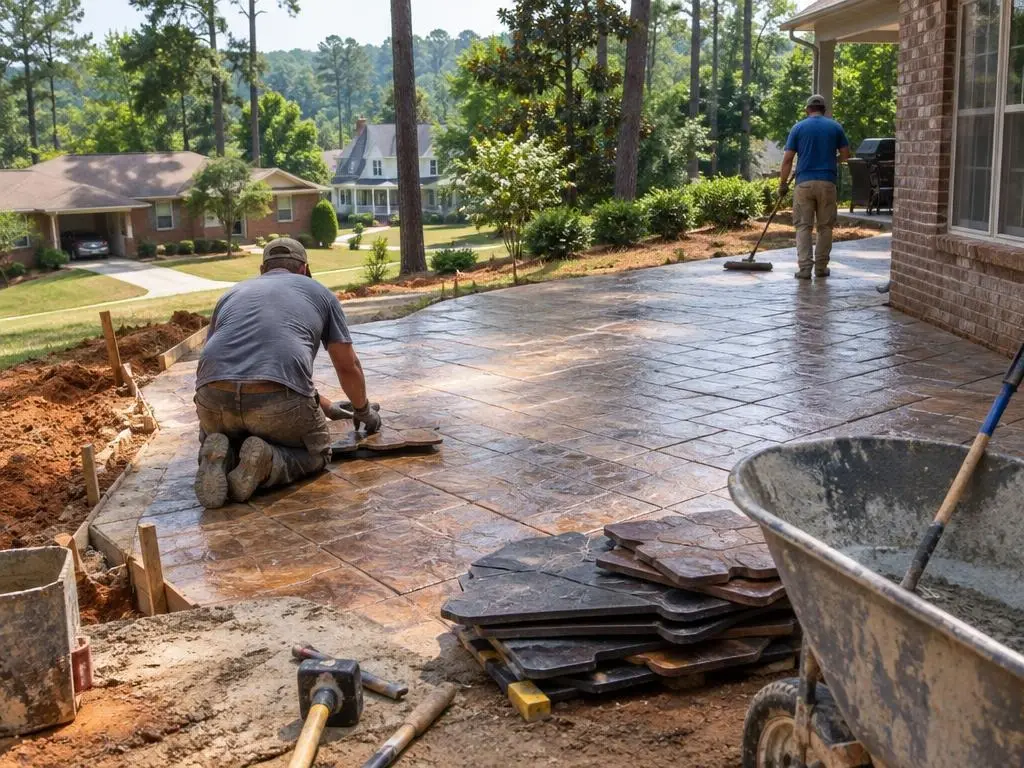 Stamped Concrete in Athens, GA